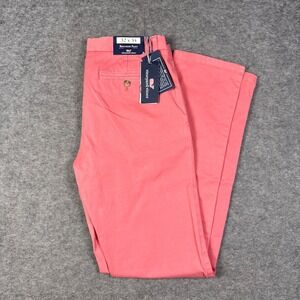 Vineyard Vines Pants Mens 32x34 Pink Lobster Reef Breaker Slim Fit